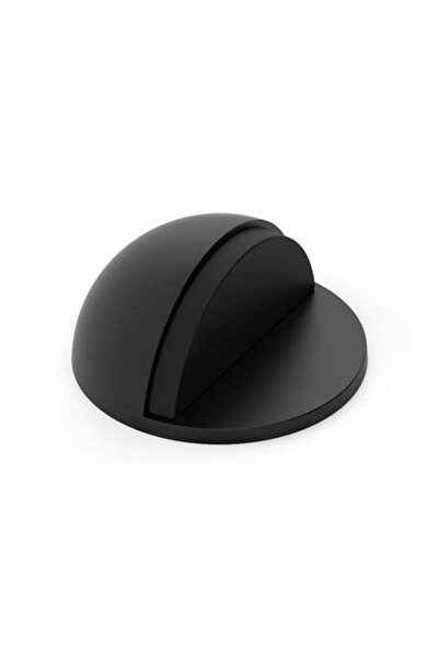 THG Floor Door Stop, STOP 2, Black with Adhesive