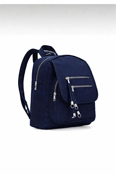 MILANOFOX Women's Mini Multi-Compartment Fabric Bag Backpack – with Cover Poc...