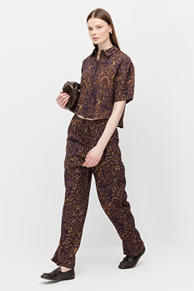 PAULMARK Women's Ethnic Patterned Trousers