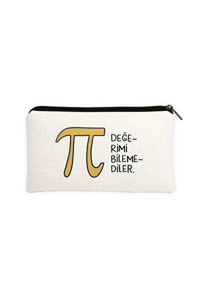 Hayali Şeyler Pi Sayısı Matematik Temalı Esprili Kalemlik Makyaj Çantası Çok ...
