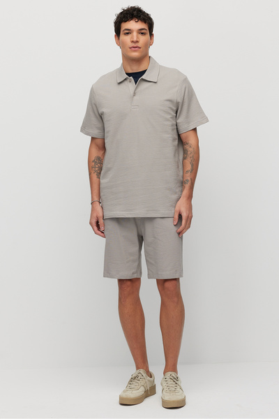 PAULMARK Men's Tie-Waist Textured Shorts