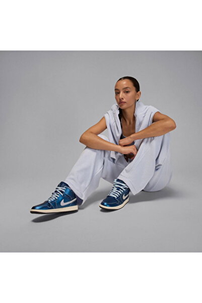 Nike Air Jordan 1 Mid SE 'Metallic Blue'Basketbol Ayakkabısı