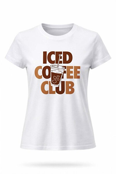 Miss Poem Γυναικείο μπλουζάκι White Iced Coffee με τύπωμα Βαμβάκι lu