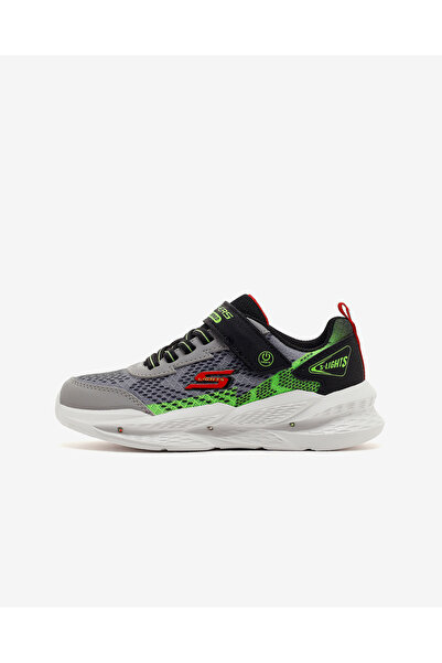 SKECHERS METEOR-LIGHTS 2.0 Büyük Erkek Çocuk Gri Işıklı Spor Ayakkabı 401490L...