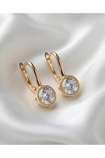 Portakal Esintisi Brilliance Zircon Stone Steel Xuping Earrings