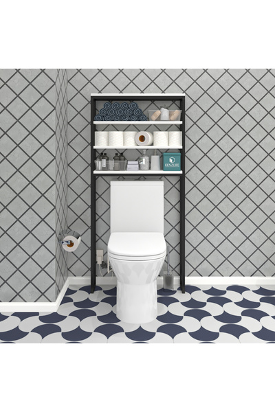 Kenzlife Bakbudaiyi banyo klozet dolabı abadan byzsyh 135*050*20 mat suntalam...