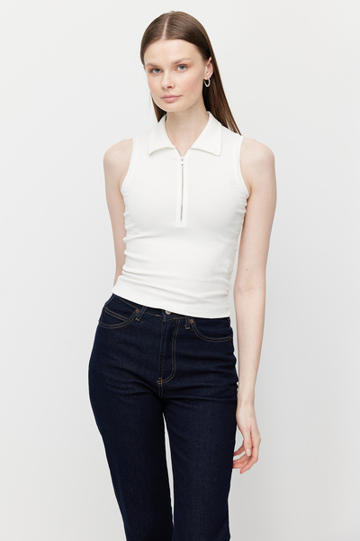 PAULMARK Body de damă cu jumătate de fermoar