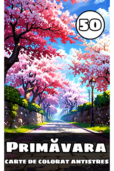 Primavara Coloring book, 50 illustrations, A4