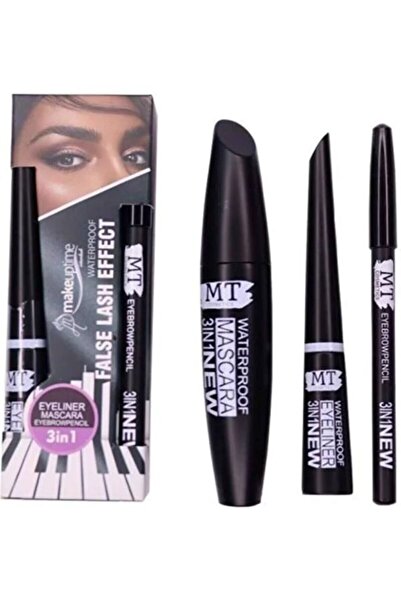 ADEL TAKI Mt 3 In 1 Suya Dayanıklı Maskara & Kalem & Eyeliner Seti