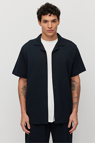 PAULMARK Men's Textured Relaxed Fit Shirt