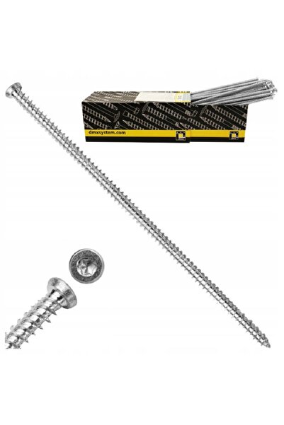 Domax Silver Window Mounting Screw 7.5x182 - 100pcs/box