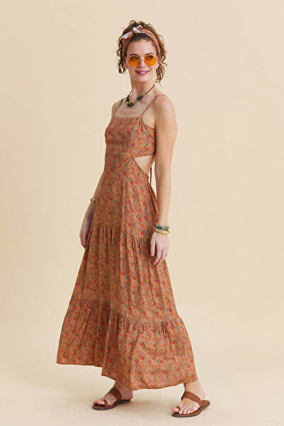 Los banditos Spaghetti Strap S Backless Casual Dress