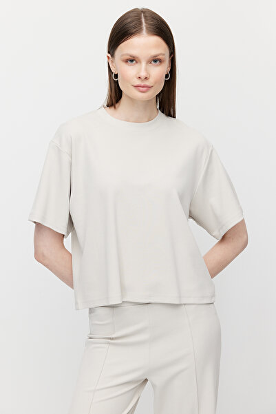 PAULMARK Дамска тениска с мека материя и свободна кройка