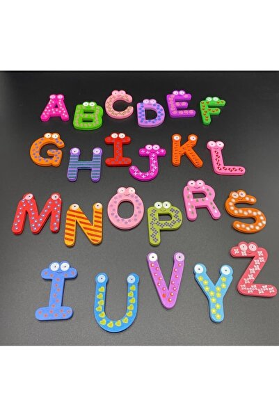 VeGa Baby Mom Ahşap Harf Magnet Seti(10 Harf)