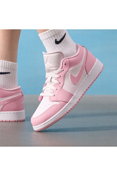 Nike Air Jordan 1 Low Women's Pink Sneakers Shoes / 553560-614