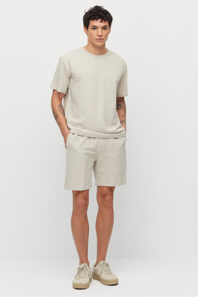 PAULMARK Men's Tie-Waist Textured Shorts