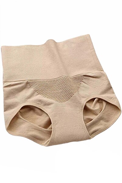 Linovit Store Super-Elastic High Waist Maternity Panties, Free Size, Beige - ...