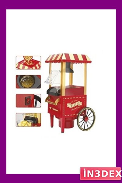 İN3DEX Hot Air Technology Oil-Free Popcorn Maker