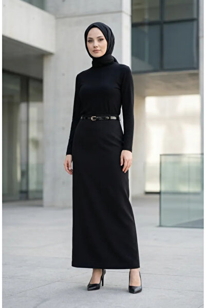 sefamerve Set de curea fuste tip creion 2253-01 Negru