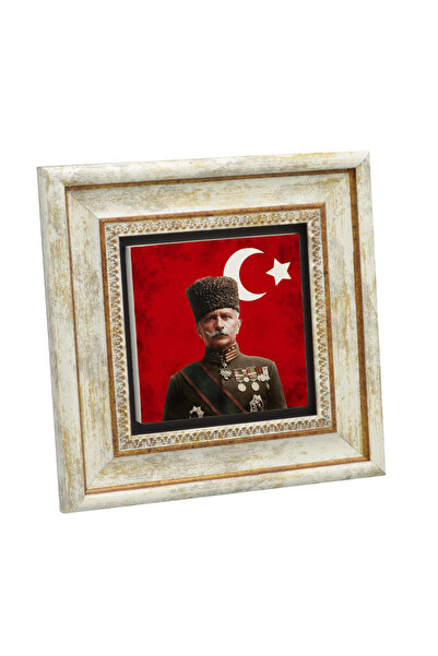 Sadrazam Φαχρέντιν Πασά με τύπωμα Πίνακας με φυσικές πέτρες 20X201G-Φαχρέντιν1