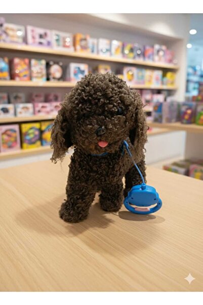 Empressco Pilli Hareket Eden Sesli Peluş Köpek 30 cm – Kumandalı Tasmalı Yürü...