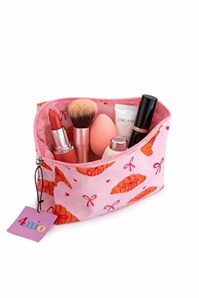 4nio Patterned Zippered Makeup Bag Bag Pcs