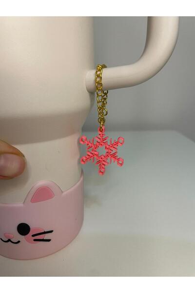 Freya Snowflake Model Quencher Thermos Cup Accessory Decorative Ornament with...