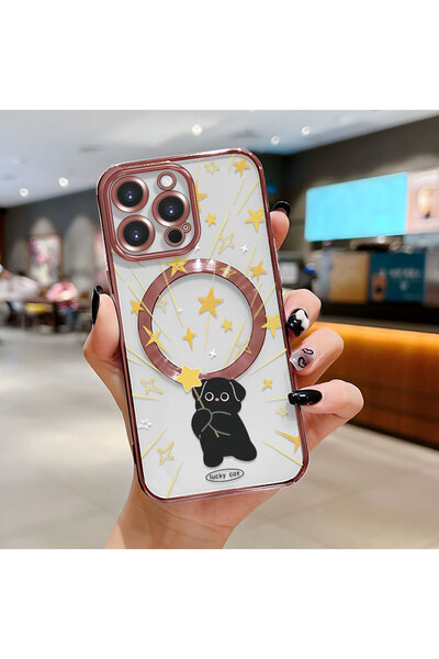 Hontinga حافظة لاسلكية شفافة من السيليكون الناعم متوافقة مع هاتف iPhone 14 Pr...