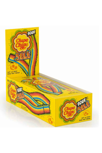 Chupa Chups Chupa Chups Sweet and Sour Jelly Belt Shape Box of 12 Bags * 8 Belt