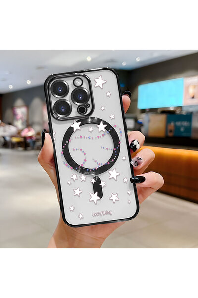 Hontinga iPhone 15 Pro Compatible Transparent Soft Silicone Magsafe Wireless ...