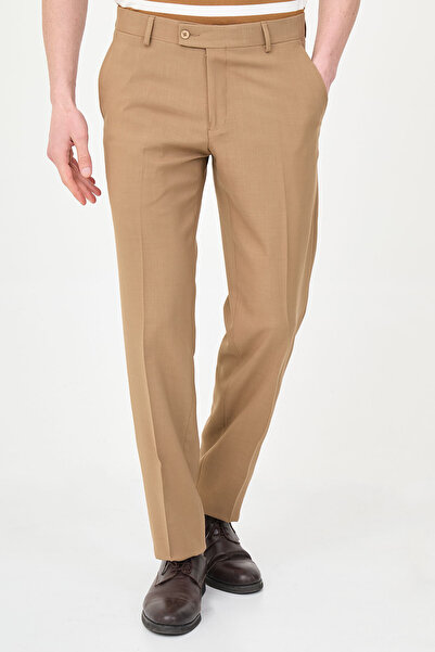 Mcr Straight Slim Fit Men's Trousers Camel - 38368.26Y