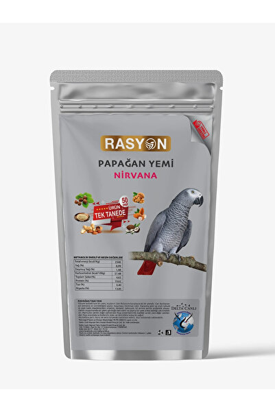 delta rasyon Nirvana Papağan Tam Yemi - 1KG Yüksek Protein Premium Papağan Ku...