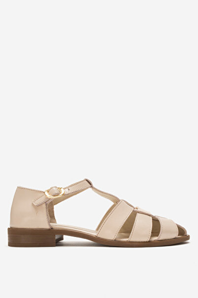 Dericlub Kadın Bilek Bağlama Sandalet Gerçek Deri ZY 4168