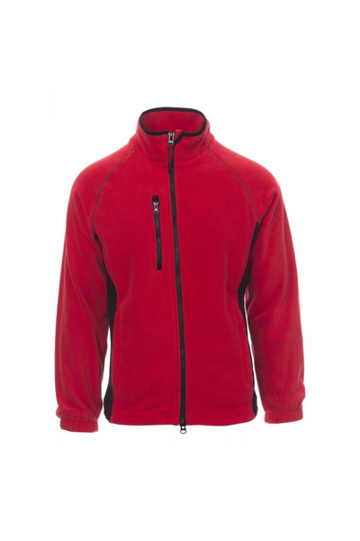 PAYPER Jacheta fleece Aspen+, Polar Fleece 100% polyester, Red/Black, marime L L