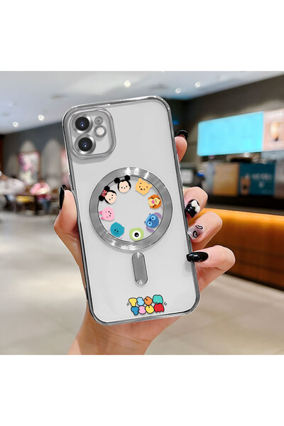 Hontinga iPhone 11 Compatible Transparent Soft Silicone Magsafe Wireless Phon...