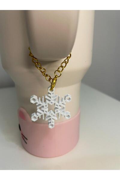 Freya Snowflake Model Quencher Thermos Cup Accessory Decorative Ornament with...