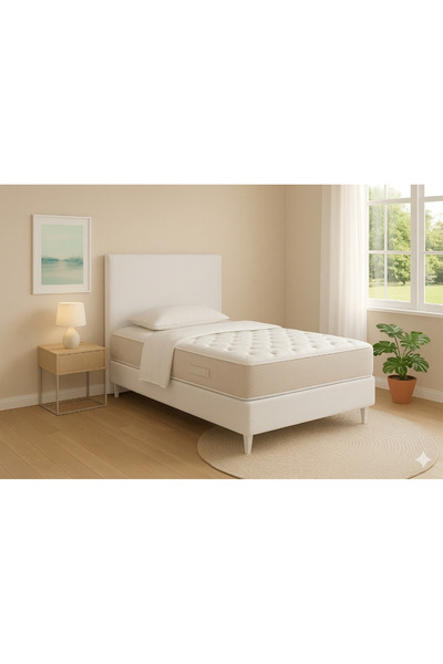 RS JANTİ STORE Çift Kişilik Baza Yatak Başlık Kılıfı 160x70 cm - Esnek Lastik...