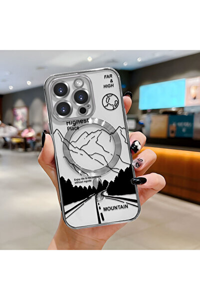 Hontinga iPhone 15 Pro Compatible Transparent Soft Silicone Magsafe Wireless ...