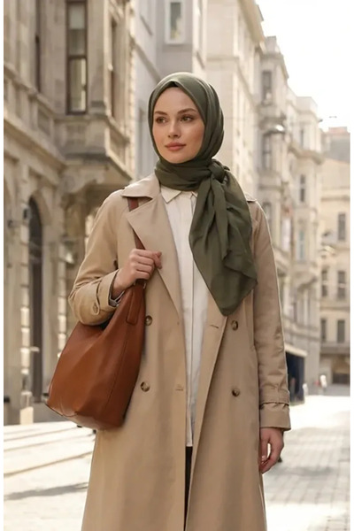 sefamerve Candyy Soft Scarf 19097-26 Dark Khaki