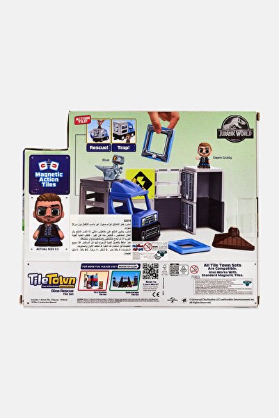 Moose Toys Tile Town- Jurassic World Dino Rescue Set