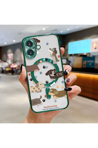 Hontinga حافظة هاتف لاسلكية من السيليكون الناعم الشفاف متوافقة مع iPhone 16 ب...