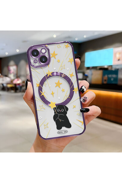 Hontinga حافظة لاسلكية من السيليكون الناعم الشفاف متوافقة مع هاتف iPhone 14 P...