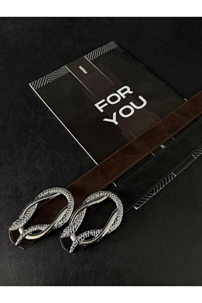 Fiori Women's Trouser Belt, Jacket Belt, Dress Belt, Shirt Belt with Snake Bu...