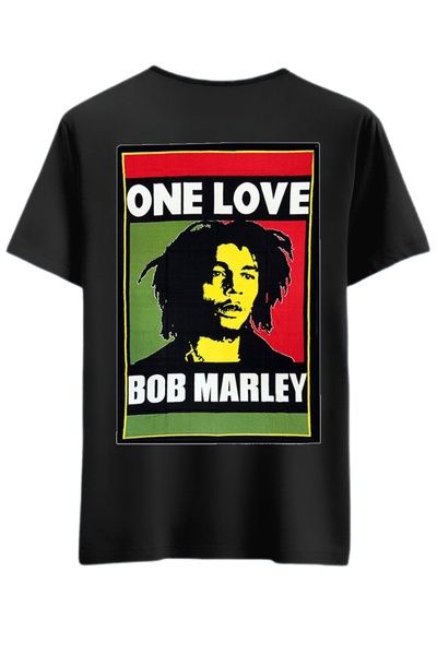 Rabona Fashion Μπλουζάκι/Φανελάκι με στάμπα One Love Reggae Rasta (Προαιρετικό)