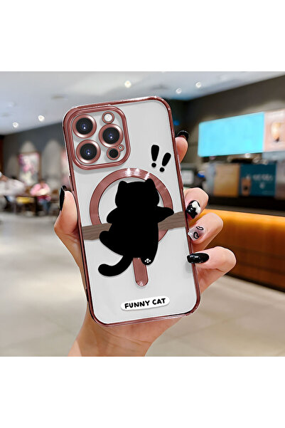 Hontinga حافظة هاتف لاسلكية من السيليكون الناعم الشفاف بنمط القطط متوافقة مع ...