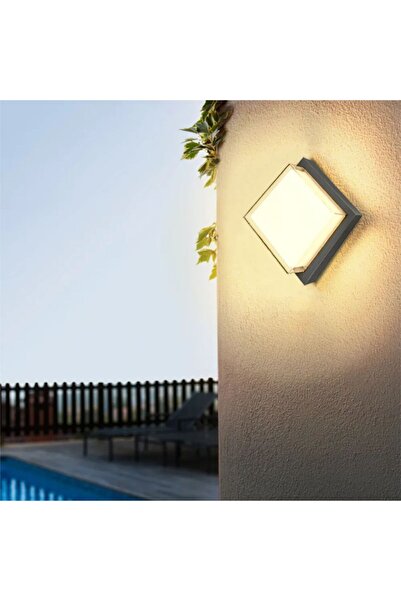 Luxera Lighting Aplicație LED de exterior, 160x160mm, 12W=75W, 3000K, lumină ...