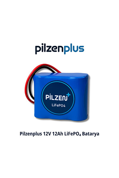 PİLZENPLUS 12V 12Ah LiFePO₄ Batarya