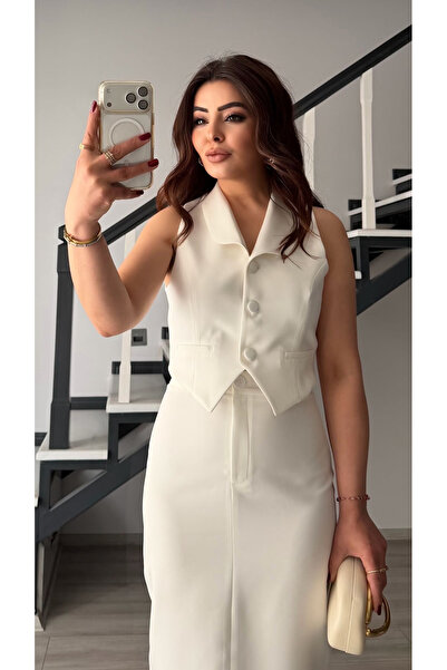 Oslove أبيض بثلاثة أزرار سترة