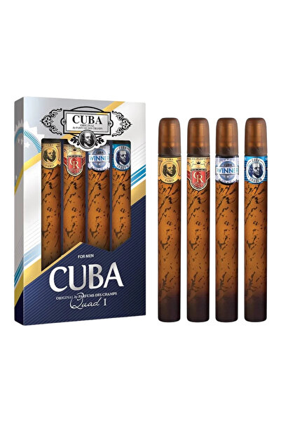 Cuba Paris Cuba Quad I Men's Perfume Set, EDT, 4 x 35 ml,