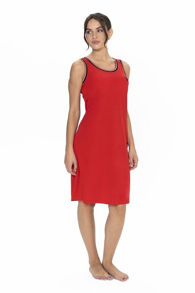 U.S. Polo Assn. Women's Sports Strap Nightgown Red